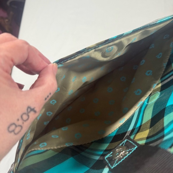 VTG  Plaid Tote Bag with Heart Accent Double Dutch Club - Picture 6 of 10